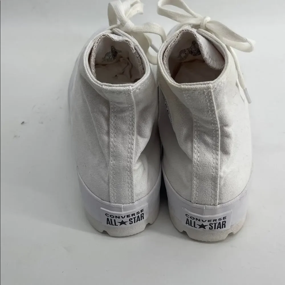 Converse Chuck Taylor All Star lugged hi top lace up sneaker shoes sz 10 - Picture 6 of 7